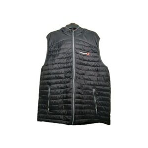 Pre-owned Men's Black Puffer Vest Hoodie Size 3XL (Swissport)